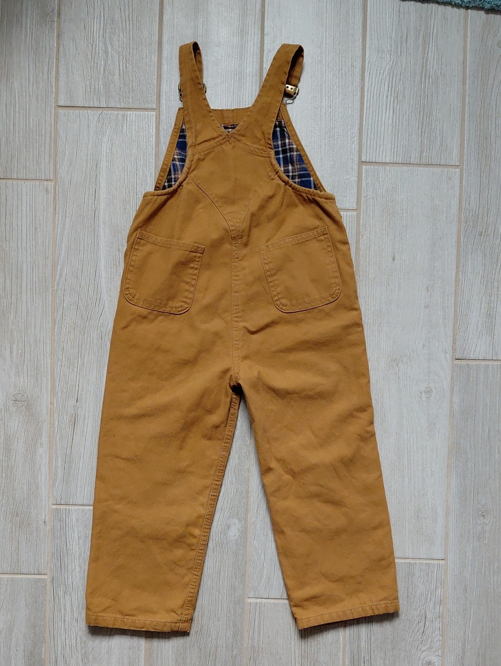 Carhartt Duck Brown Insulated Toddler Bib Overalls - Picture 5 of 9